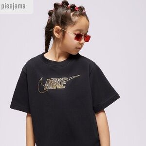 Nike Sportswear Girls Cotton Boxy T-shirt, black